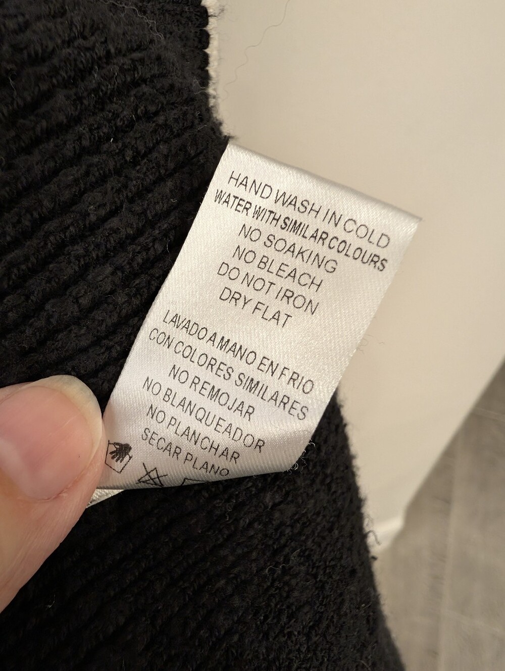 Nwot Reformation Mable Contrast Black White Trim Knit Women's Midi Dress L - Picture 12 of 12